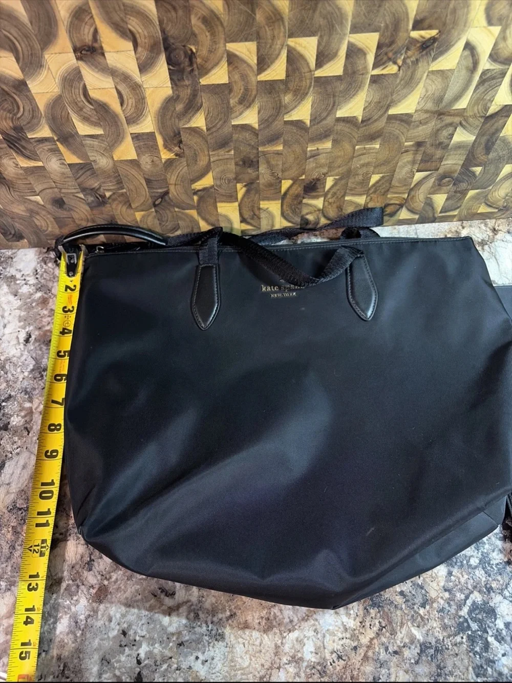 kate spade Black Nylon Duffel Tote with Removable Pouch